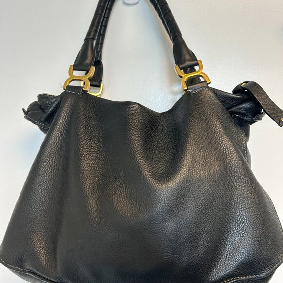 Gently Used Chloe Marcie Purse, Medium, Black - Picture 2 of 14